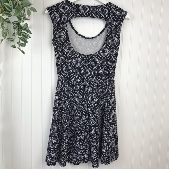 Rebel Sugar Fit & Flare Dress, Aztec, Cut Out Back - Picture 7 of 8